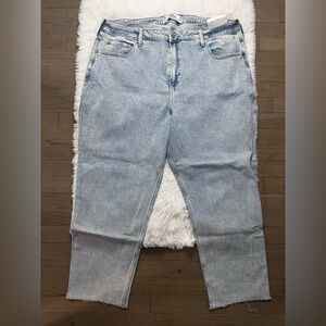 New Women’s Hollister Curvy Ultra High Rise Vintage Straight Jeans Size 21R